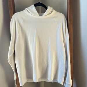 Men’s Banana Republic Casual White Hooded Sweatshirt Size M